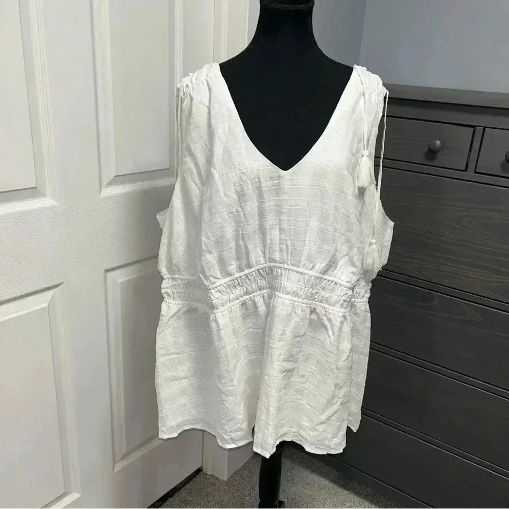 Torrid Window Pane Vneck Sleeveless Tank